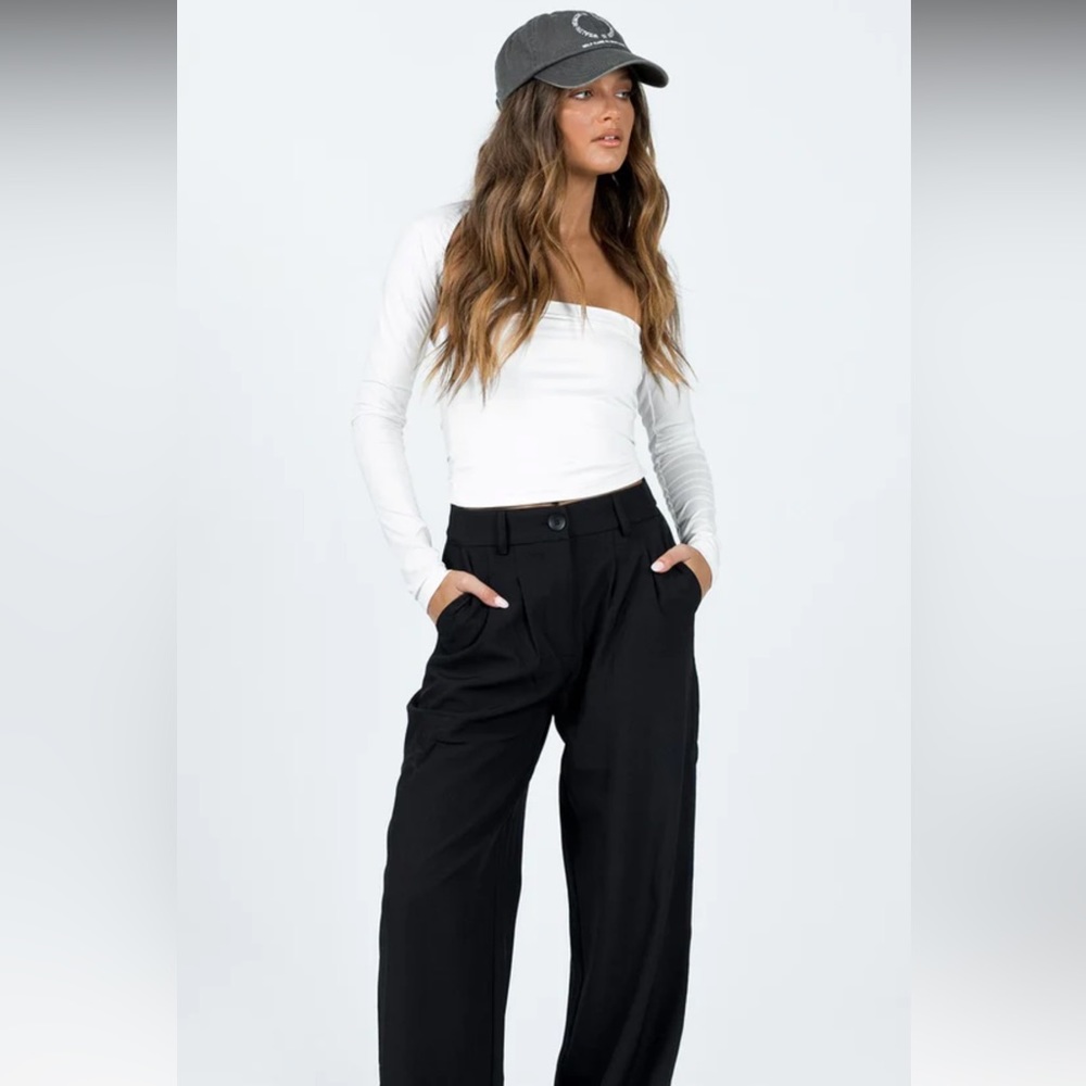 Princess Polly Archer Pants Black NWT
